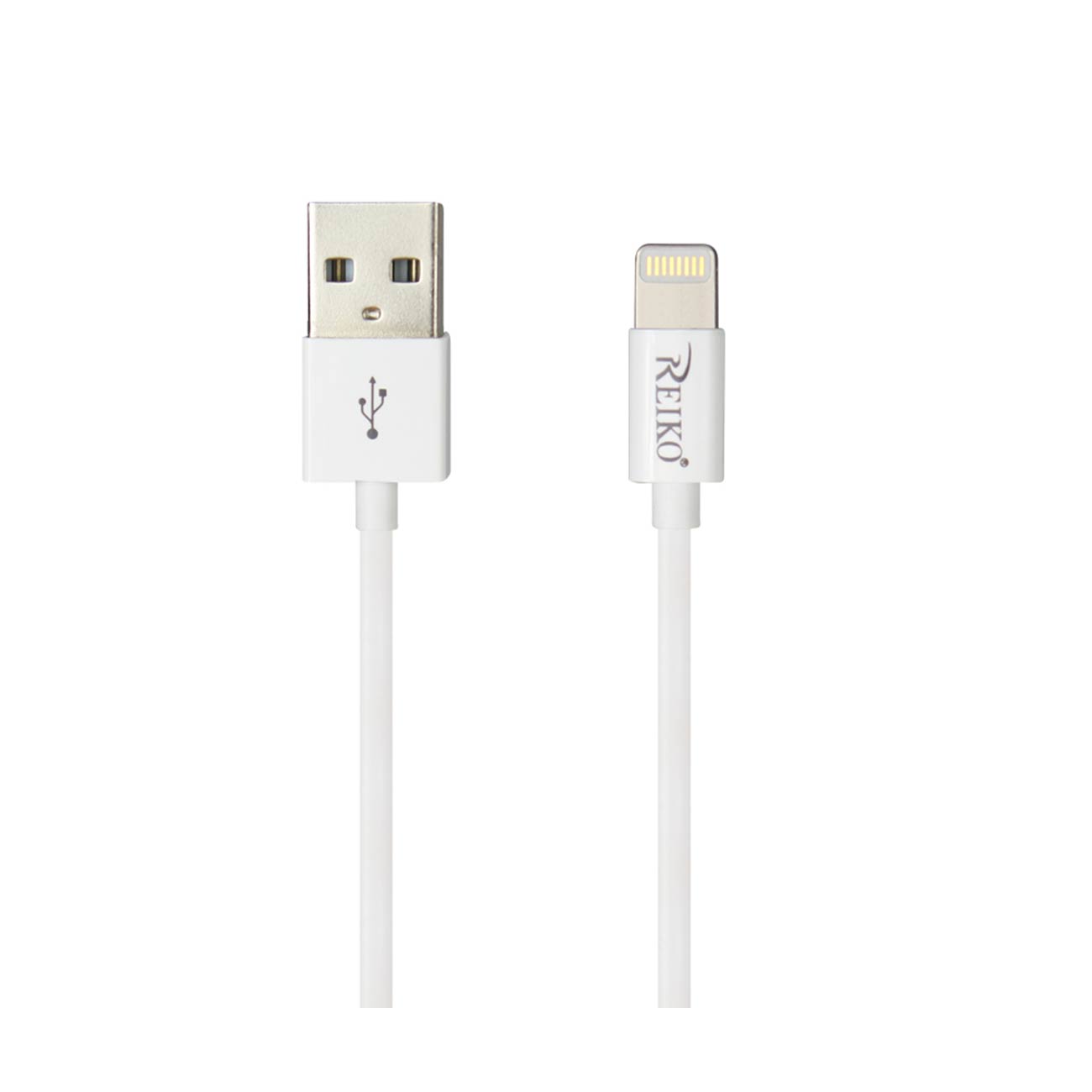 REIKO IPHONE 3FT LIGHTING CERTIFIED USB DATA CABLE IN WHITE